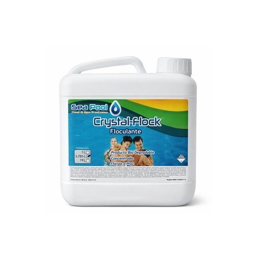 [31003164] HIDRO FLOCK 1 GALON CLARIFICADOR PISCINAS Y SPA *SEA POOL*